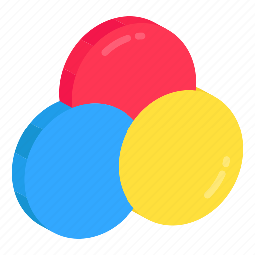 Rgb, color selection, venn diagram, intersection, cmyk icon - Download on Iconfinder