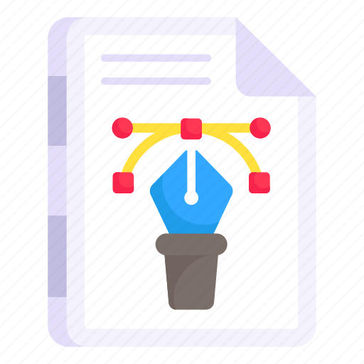 File format, filetype, file extension, document, bezier file icon - Download on Iconfinder