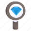 search diamond, find diamond, find jewel, search ornament, diamond analysis 
