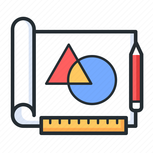 Sketch, ruler, pencil, design project icon - Download on Iconfinder