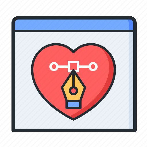 Heart, website, custom, ux design icon - Download on Iconfinder