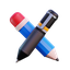 pen, and, pencil, design graphic, painting, drawing] 