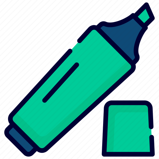 Highlighter, tip pen, highlight, highlighter pen, marker, pen icon - Download on Iconfinder