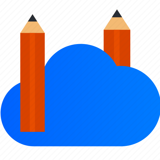Design, thinking, cloud, idea, pencil, storage icon - Download on Iconfinder