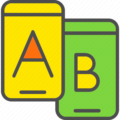 Ab, compare, comparison, evaluation, experiment, test, testing icon - Download on Iconfinder