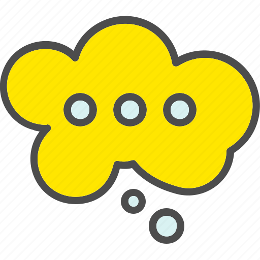 Cloud, comment, communication, message, bubble, talk, thinking icon - Download on Iconfinder