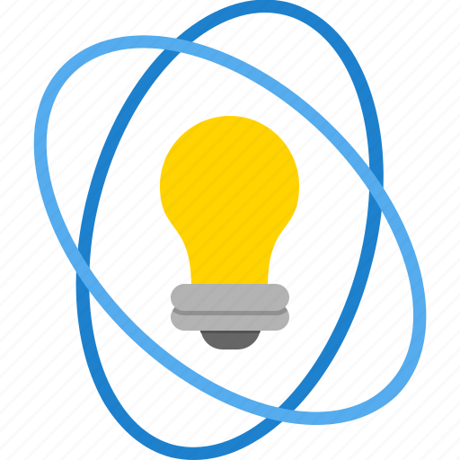 Bulb, idea, imagination, innovation, light, physics, research icon - Download on Iconfinder