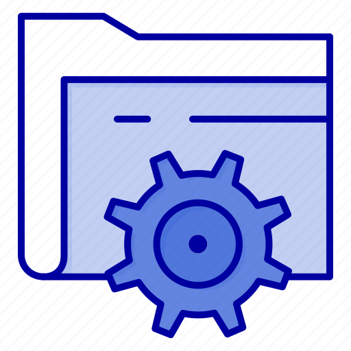 Computing, folder, gear, setting icon - Download on Iconfinder