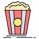 movie, popcorn, snack, theater