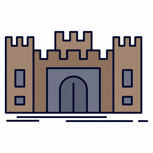 Castle, defense, fort, fortress, landmark icon - Download on Iconfinder