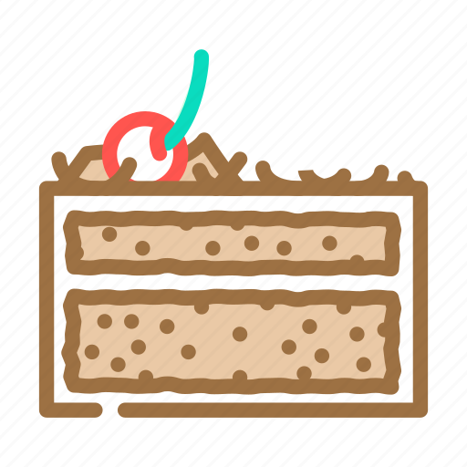 Forest, cake, slice, food, snack, dessert icon - Download on Iconfinder