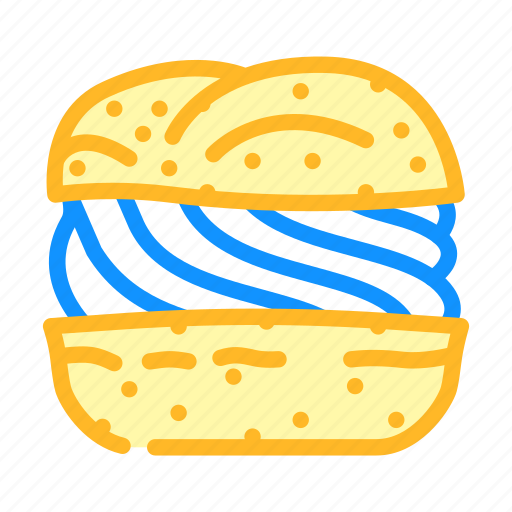 Vanilla, cream, puff, food, snack, dessert icon - Download on Iconfinder