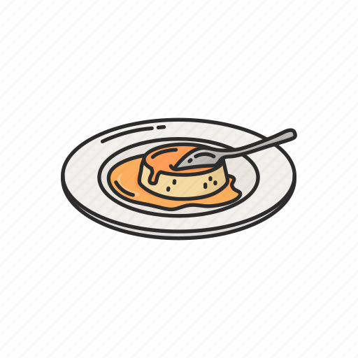 Creme caramel, dessert, food, leche flan, sweets icon - Download on Iconfinder