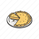 apple pie, cake, dessert, food, pie, snack