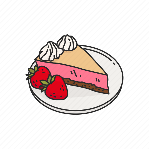 Cake, dessert, food, pie, strawberry cake, strawberry pie icon - Download on Iconfinder