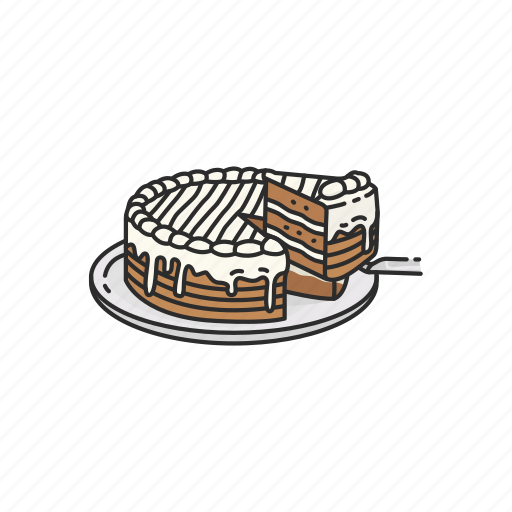 Cake, caramel cake, chocolate, dessert, food, pie icon - Download on Iconfinder
