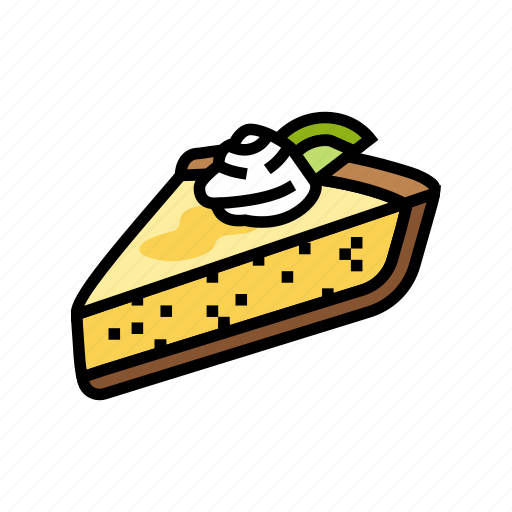 Key, lime, pie, slice, sweet, food icon - Download on Iconfinder