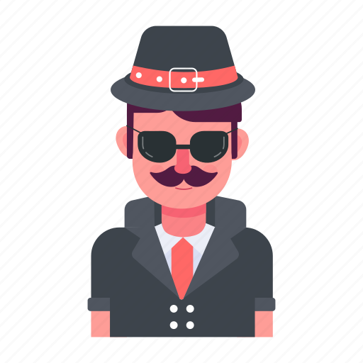 Private agent, spy man, secret agent, investigator, detective icon - Download on Iconfinder