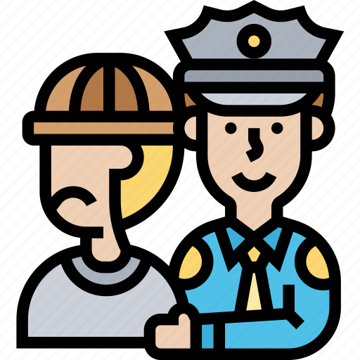 Arrest, handcuffs, custody, officer, crime icon - Download on Iconfinder