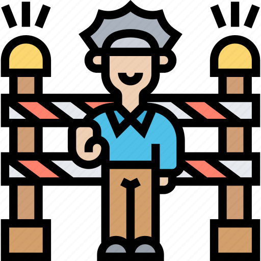 Barrier, restricted, blocked, area, emergency icon - Download on Iconfinder