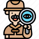 detective, spy, investigation, officer, police
