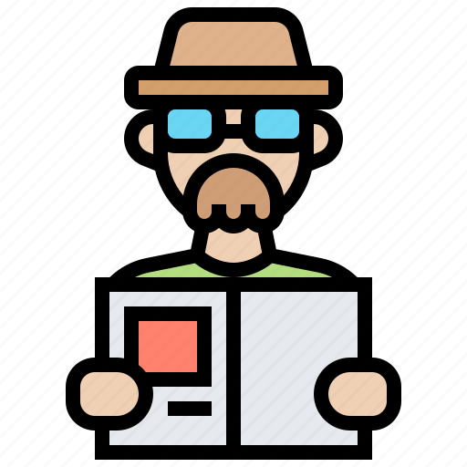 Detective, disguise, incognito, oldman, spy icon - Download on Iconfinder