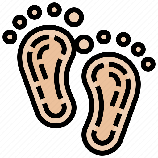Barefoot, evidence, footprints, forensic, identity icon - Download on Iconfinder