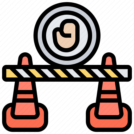 Area, banned, barrier, restricted, zone icon - Download on Iconfinder