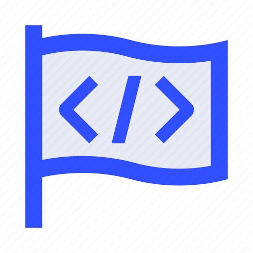Code, coding, flag, national, programming, tag icon - Download on Iconfinder