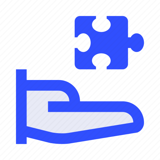 Hand, idea, jigsaw, offer, puzzle, solution icon - Download on Iconfinder