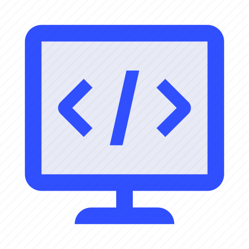 Code, coding, display, monitor, tag icon - Download on Iconfinder