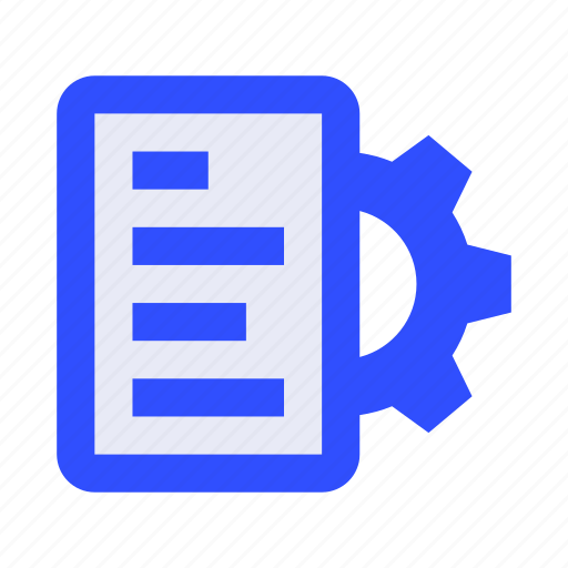Configuration, document, options, preferences, settings, technical, text icon - Download on Iconfinder
