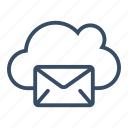 cloud, cloud mail, communication, mail, message, service, storage