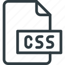 css, development, extension, file, programing, type