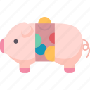 piggy, bank, money, saving, children