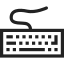 key, keyboard, wired, device, technology 