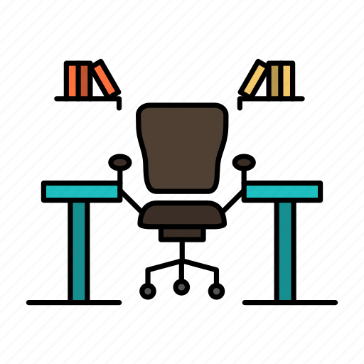 Business, chair, computer, desk, office, place, table icon - Download on Iconfinder