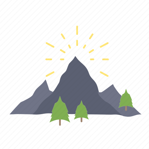 Fireworks, hill, landscape, mountain, nature icon - Download on Iconfinder