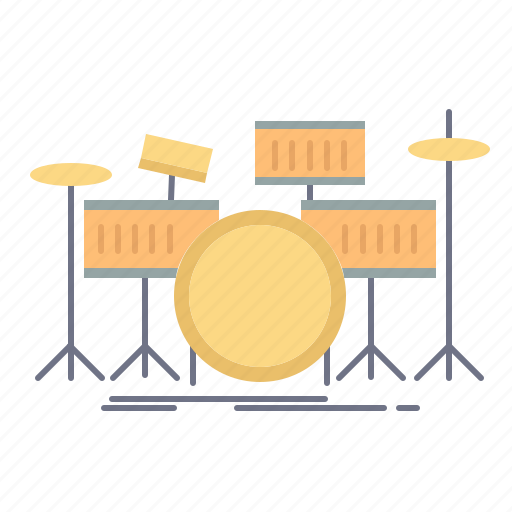 Drum, drums, instrument, kit, musical icon - Download on Iconfinder