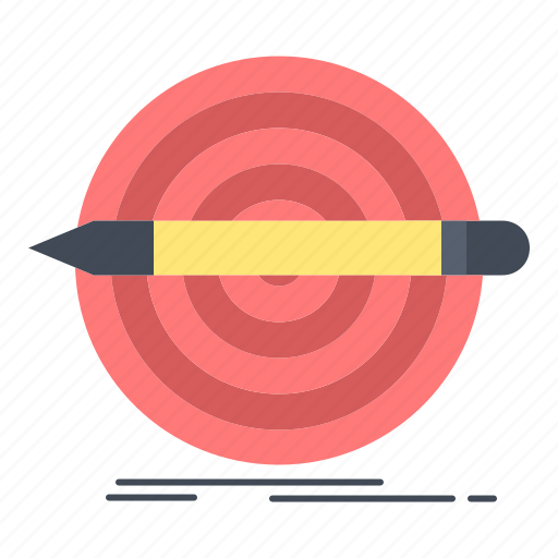 Design, goal, pencil, set, target icon - Download on Iconfinder