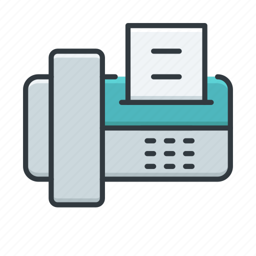 Fax, facsimile, telephone, fax machine icon - Download on Iconfinder