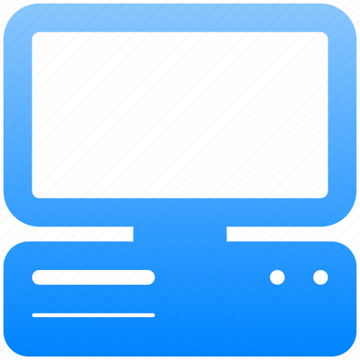 Pc, display, horizontal, screen, device, computer, processor icon - Download on Iconfinder