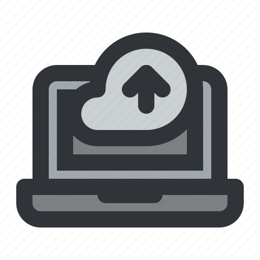 Arrow, cloud, computer, device, laptop, upload icon - Download on Iconfinder