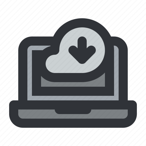 Cloud, computer, device, download, laptop, screen icon - Download on Iconfinder