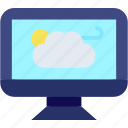 weather, forecast, computer, news, electronics, monitor