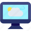 weather, forecast, computer, news, electronics, monitor 