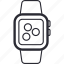 apple, clock, device, iwatch, smart, watch, wearable 