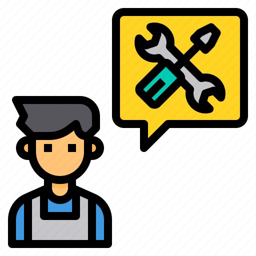 Consult, device, mechanic, service, technology icon - Download on Iconfinder