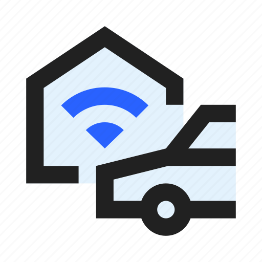 Auto, car, garage, open, remote, wifi icon - Download on Iconfinder