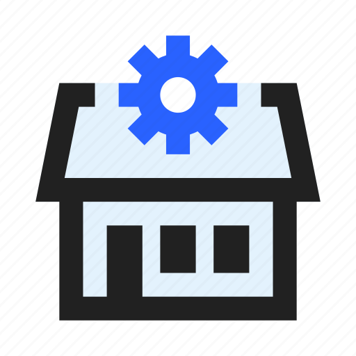 Cogwheel, gear, house, settings, smart icon - Download on Iconfinder